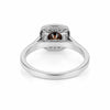 1.2 Ct Round Cut Fancy Brown Lab Grown Diamond Ring - GEMHUB & CO. - View 3