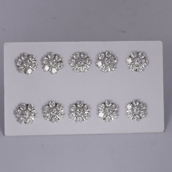 65 Ct Natural White Topaz Earrings - GEMHUB & CO. - View 3