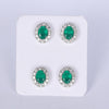 65 Ct Natural White Green Emerald Earrings - GEMHUB & CO. - View 3