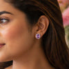 10 Ct Natural Purple Moonstone Earrings - GEMHUB & CO.