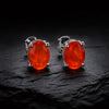 10 Ct Natural Orange Carnelian Earrings - GEMHUB & CO. - View 2