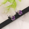 10 Ct Natural Purple Amethyst Earrings - GEMHUB & CO. - View 5