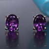 10 Ct Natural Purple Amethyst Earrings - GEMHUB & CO. - View 4