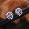 10 Ct Natural Purple Amethyst Earrings - GEMHUB & CO. - View 6