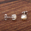 10 Ct Natural White Pearl Earrings - GEMHUB & CO. - View 5