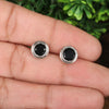 10 Ct Natural Black Agate Earrings - GEMHUB & CO. - View 4