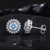 10 Ct Natural Aqua Sky Aquamarine Earrings - GEMHUB & CO. - View 2
