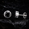 10 Ct Natural Black Agate Earrings - GEMHUB & CO. - View 2