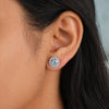 10 Ct Natural Aqua Sky Aquamarine Earrings - GEMHUB & CO.