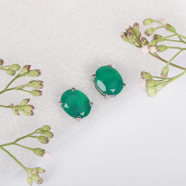 10 Ct Natural Green Emerald Earrings - GEMHUB & CO. - View 4
