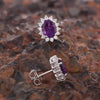 10 Ct Natural Purple Amethyst Earrings - GEMHUB & CO. - View 5