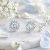 10 Ct Natural Aqua Sky Aquamarine Earrings - GEMHUB & CO. - View 3