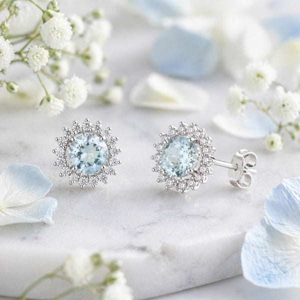 10 Ct Natural Aqua Sky Aquamarine Earrings - GEMHUB & CO. - View 3