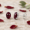 10 Ct Natural Red Garnet Earrings - GEMHUB & CO. - View 3