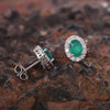 Close-up of emerald step cut showing depth, clarity, and saturated green tone