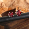 Reverse of sterling silver earring posts showing 925 hallmark