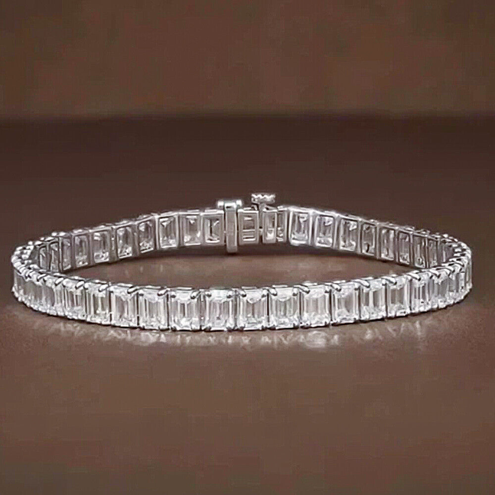 Natural 5.00CT Round Cut Ruby & Diamond Tennis Bracelet 14k Yellow Gold GH/SI - GEMHUB & CO.