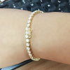 GH/VS Certified 6Ct Round Cut Sparkling Natural Diamond 14k Gold Tennis Bracelet - Image 2 - GEMHUB & CO.
