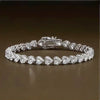 Certified Natural Green Emerald Round Tennis Bracelet Daily Wear 14k White Gold - GEMHUB & CO.