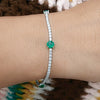 Bezel 3Ct Round Certified Lab Grown/CVD Diamond Tennis Bracelet 14k Yellow Gold - Image 2 - GEMHUB & CO.