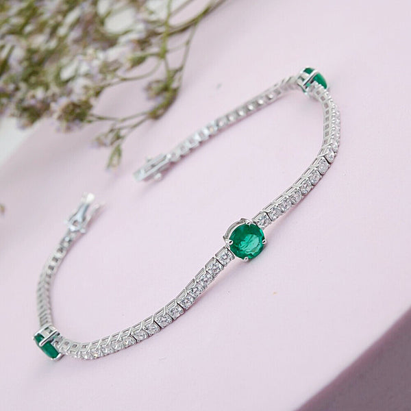 Bezel 3Ct Round Certified Lab Grown/CVD Diamond Tennis Bracelet 14k Yellow Gold - Image 4 - GEMHUB & CO.