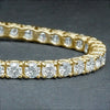 Dazzling Certified Natural Green Emerald Tennis Bracelet 14k Solid Gold Charm - Image 4 - GEMHUB & CO.