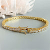 GDGL Certified 14k Yellow Gold 2.00CT Round Cut Natural Diamond Tennis Bracelet - GEMHUB & CO.