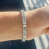 Natural Certified Round Cut Diamond Tennis Bracelet 14k White Gold 6.20Ct GH/SI - GEMHUB & CO.