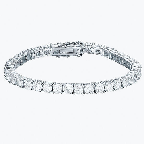 9.30Ct Round Cut Sparkling Natural Diamond Tennis Bracelet 14k Yellow Gold - Image 4 - GEMHUB & CO.