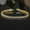 Tennis Bracelet 5Ct Round GH SI Natural Diamond 14K Yellow Gold Wedding Proposal - GEMHUB & CO.