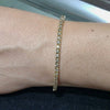 Tennis Bracelet 5Ct Round GH SI Natural Diamond 14K Yellow Gold Wedding Proposal - Image 3 - GEMHUB & CO.