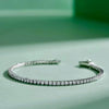 3.50Ct Round EF/VVS Certified Lab-Grown Diamond Tennis Bracelet 18k Solid Gold - Image 2 - GEMHUB & CO.
