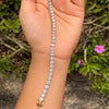 Solid 14k Yellow Gold 6CT Round Cut GDGL Natural Diamond Tennis Bracelet - Image 3 - GEMHUB & CO.