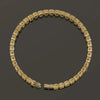 Bezel Set Emerald Fancy Vivid Yellow Lab-Grown Diamond Tennis Bracelet 14k Gold - Image 2 - GEMHUB & CO.