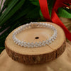 Solid 14K White Gold Round-Cut Certified Natural Diamond Tennis Bracelet Gift - Image 3 - GEMHUB & CO.