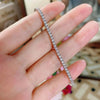 3.50Ct Round EF/VVS Certified Lab-Grown Diamond Tennis Bracelet 18k Solid Gold - Image 4 - GEMHUB & CO.