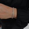 14K Yellow Gold Lab Grown Diamond Charm Tennis Bracelet Marquise Cut Minimalist - Image 4 - GEMHUB & CO.