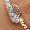 0.91 Ct Natural Diamond Bracelet H-I Color VS Clarity Solid Gold Fine Jewelry