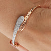 0.91 Ct Natural Diamond Bracelet H-I Color VS Clarity Solid Gold Fine Jewelry