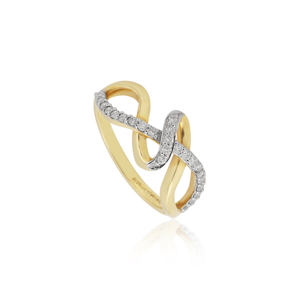Elegant 0.27 Ct Natural Diamond Ring H-I VS Women Fine Jewelry