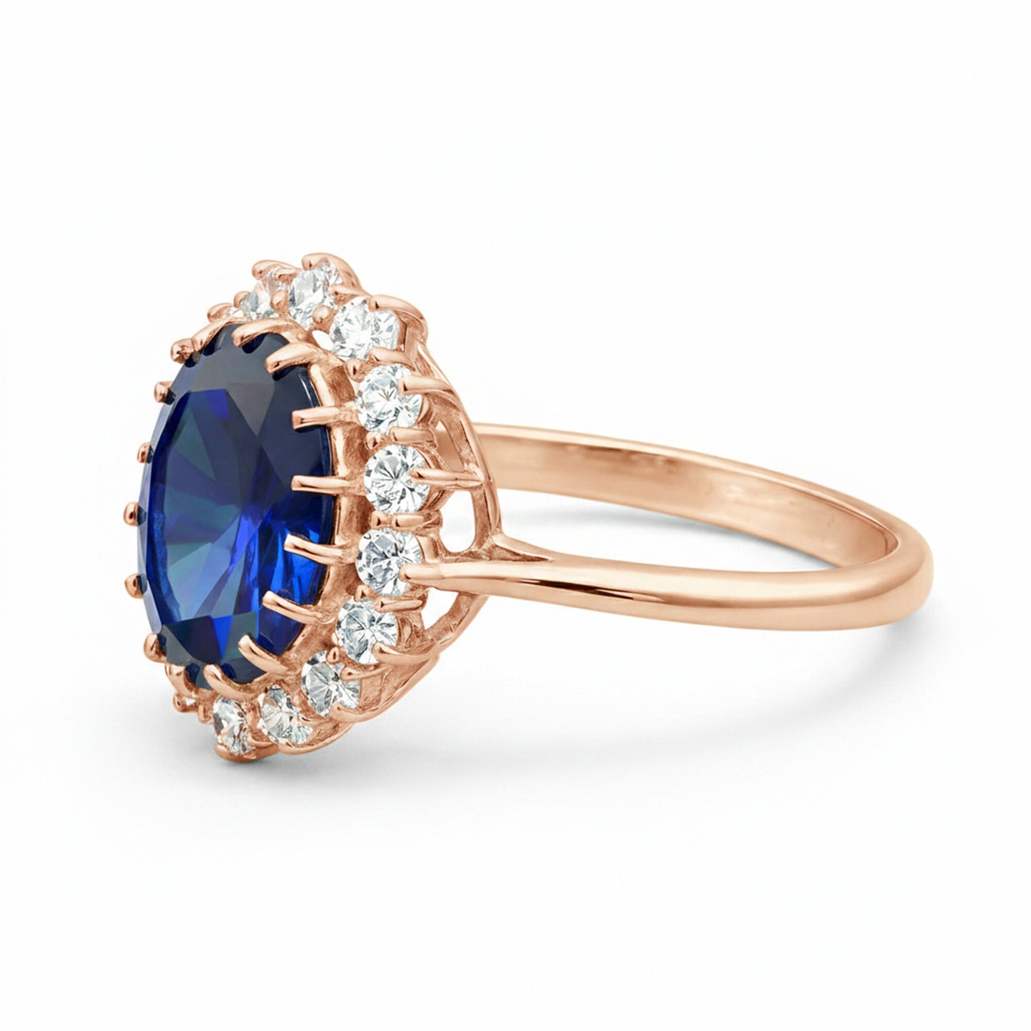 5 Ct Natural Blue Sapphire Ring - GEMHUB & CO. - View 2