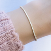 Sparkling Natural GH/VS Diamond 14k Gold 3Ct Round Cut Women's Tennis Bracelet - GEMHUB & CO.
