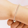 3Ct Round Cut Certified Natural Red Ruby Tennis Bracelet For Her 14k Yellow Gold - GEMHUB & CO.