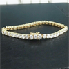 Valentine Special Gift Round Cut 5.40Ct Natural Diamond Tennis Bracelet 14k Gold - GEMHUB & CO.