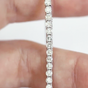 5CT Round Cut Natural Diamond Engagement Gift For Tennis Bracelet 14k White Gold