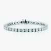 Natural Certified GH/VS Diamond 6.20Ct Women's Tennis Bracelet 14k White Gold - GEMHUB & CO.