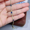 Certified Oval Cut Natural Sapphire & Diamond Chain Tennis Bracelet 14k Gold - Image 3 - GEMHUB & CO.