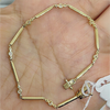 2Ct Round Cut Natural Diamond GH SI Women's Tennis Bracelet Real 14k Yellow Gold - Image 2 - GEMHUB & CO.