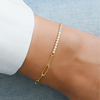 Women 1.50Ct Round Natural GH/SI Diamond Chain Tennis Bracelet 14k Yellow Gold - Image 3 - GEMHUB & CO.