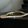 Special 5CT Round Cut Natural Diamond Tennis Bracelet Gift 14k Yellow Gold - GEMHUB & CO.